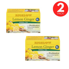 Bigelow Lemon Ginger Herbal Tea - 2 Pack