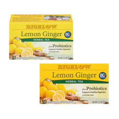 Bigelow Lemon Ginger Herbal Tea - 2 Pack