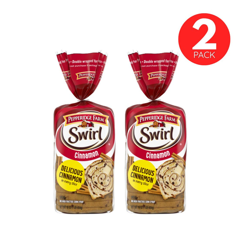 Pepperidge Farm Swirl Cinnamon Bread – 2 Pack (454g Each)
