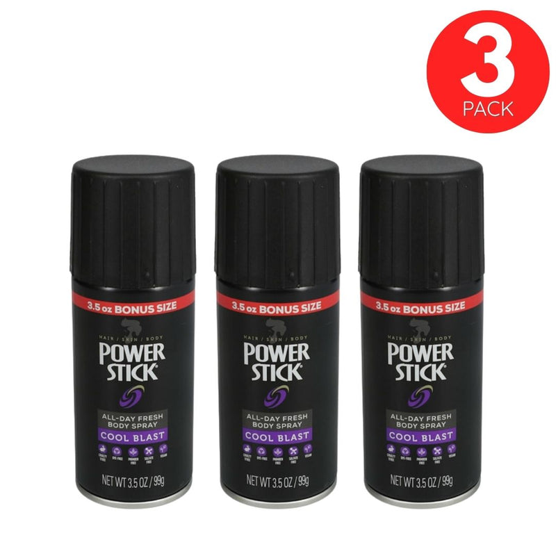 Power Stick Body Spray Cool Blast – 3 Pack