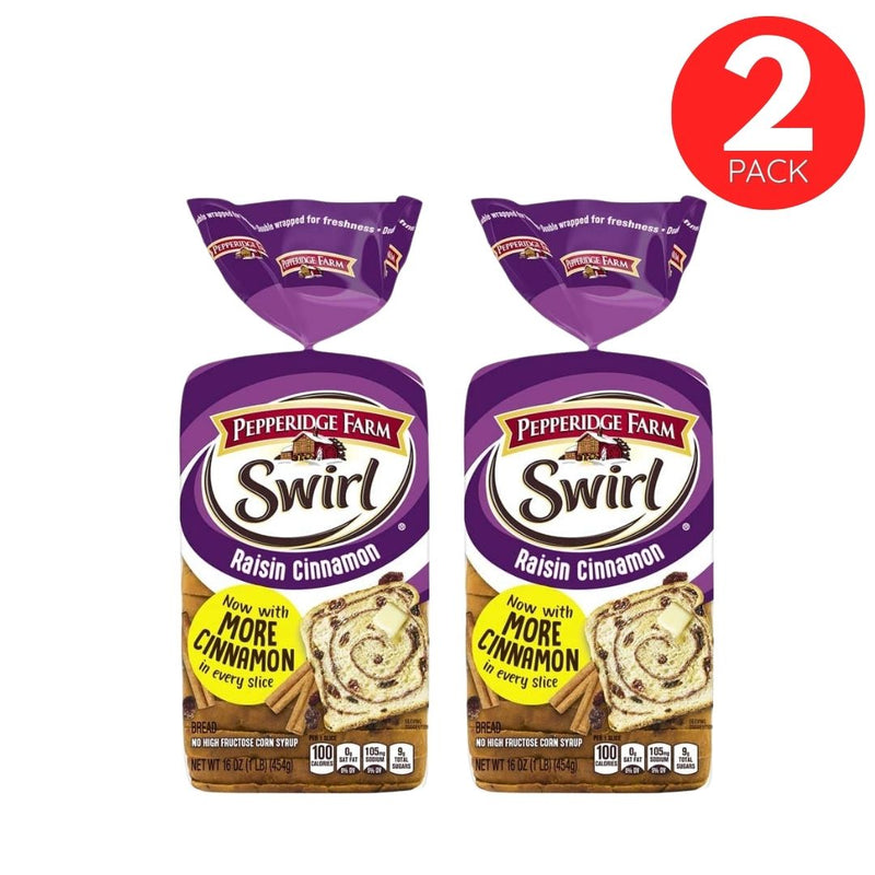 Pepperidge Farm Swirl Raisin Cinnamon  Bread - 2 Pack